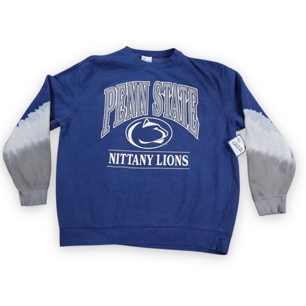 Penn State Nittany Lions '47 Brand Vintage Tubular Sweatshirt Mens Large Tie Dye